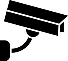 Security Camera Glyph Icon vector