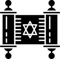 Torah Glyph Icon vector