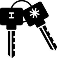 Surrogate Key Glyph Icon vector