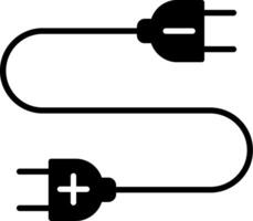 Wire Glyph Icon vector