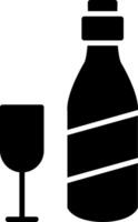 Alcohol Glyph Icon vector