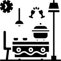 Buffet Glyph Icon vector