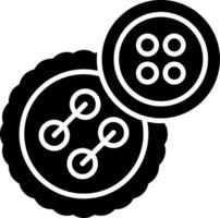 Button Glyph Icon vector