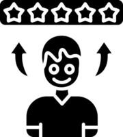 Feedback Glyph Icon vector