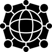 Internet Of Things Glyph Icon vector
