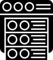 Online Server Glyph Icon vector