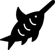 Swordfish Glyph Icon vector