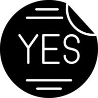 Sticker Glyph Icon vector