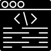 Syntax Analysis Glyph Icon vector