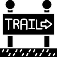 Signboard Glyph Icon vector