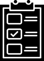 Backlog Glyph Icon vector