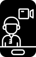 videocall Glyph Icon vector