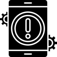 Application Settings Glyph Icon vector