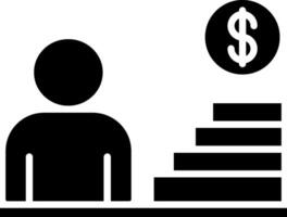 Career Glyph Icon vector