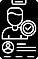 Available Glyph Icon vector