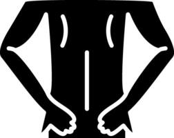 Back Glyph Icon vector