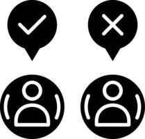 Consumer Behavior Glyph Icon vector