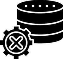Database Glyph Icon vector