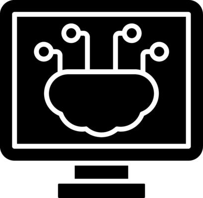 Artificial Intelligence Glyph Icon