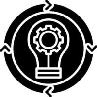 Idea Generation Glyph Icon vector