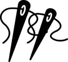 Needles Glyph Icon vector