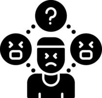 Lack Of Focus Glyph Icon vector
