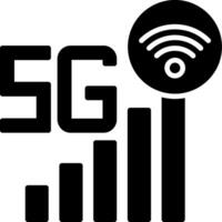 Signal Glyph Icon vector