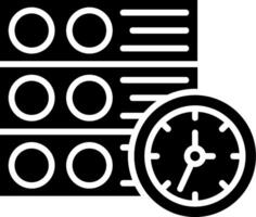 Server Traffic Glyph Icon vector