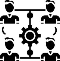 Process Glyph Icon vector