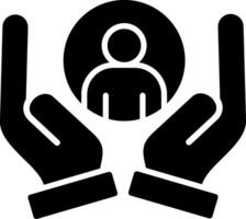 Support Glyph Icon vector