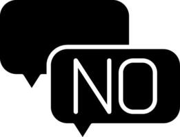 Speech Bubble Glyph Icon vector