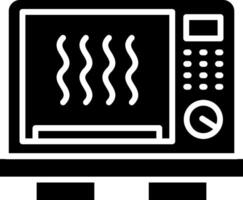 Microwave Glyph Icon vector