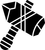 Stone Axe Glyph Icon vector