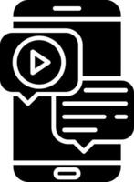 Mobile Glyph Icon vector