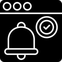 Reminder Glyph Icon vector