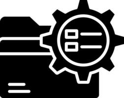 Setting Glyph Icon vector
