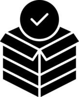Unboxing Glyph Icon vector