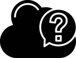 Question Glyph Icon vector
