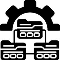 Version Control Glyph Icon vector