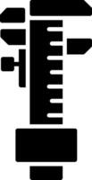Caliper Glyph Icon vector