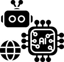 Chip Glyph Icon vector