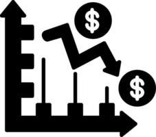 Trend Glyph Icon vector