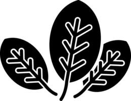 Basil Glyph Icon vector