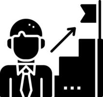 Career Glyph Icon vector