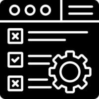 Checklist Glyph Icon vector