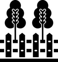 Fence Glyph Icon vector