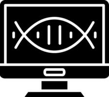 Dna Structure Glyph Icon vector