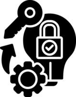 Key Skills Glyph Icon vector
