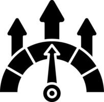 Performance Glyph Icon vector