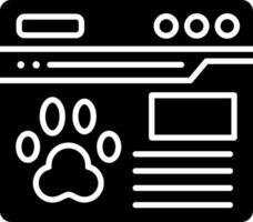 Website Glyph Icon vector